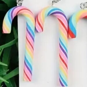 Candy cane earrings